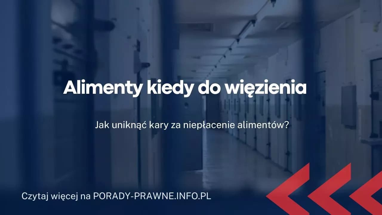 Kara za Alimenty: Jak Uniknąć, Co Grozi za Niepłacenie, Kiedy Więzienie Czeka?